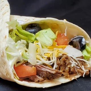 Big Shredded Beef Burrito